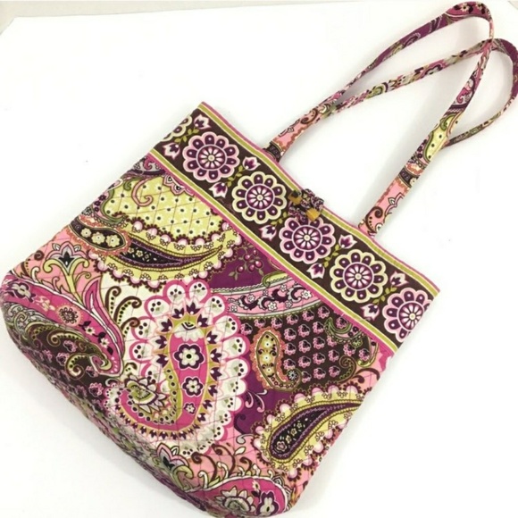 Vera Bradley Handbags - Vera Bradley Very Berry Paisley Retired Tote Bag